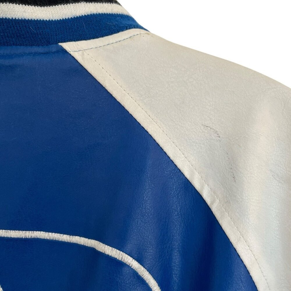Duke Blue Devils Varsity Wool Blend Jacket L Blue Steve and Barrys Distressed - Picture 11 of 16